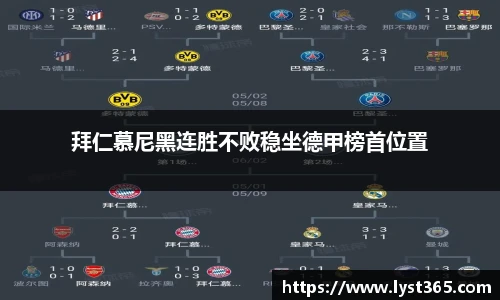 拜仁慕尼黑连胜不败稳坐德甲榜首位置
