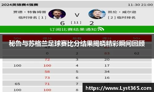 秘鲁与苏格兰足球赛比分结果揭晓精彩瞬间回顾